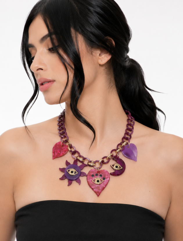 Collar Corazón Amuleto