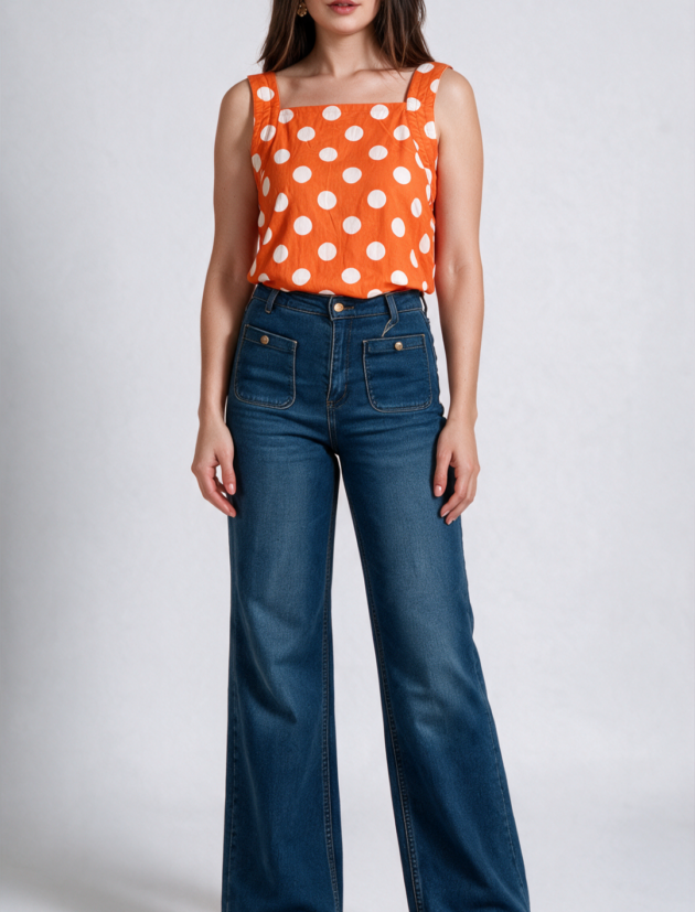 Blusa Lunares Capri